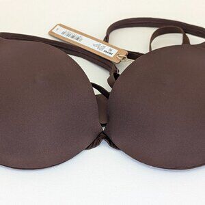 SKIMS ULTIMATE BRA NIPPLE PUSH-UP BRA - 34B (BROWN COCOA COLOR)